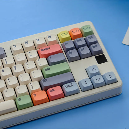 GMK Canvas Tastenkappen Dye Sub Keycap XDA PBT für mechanische Tastatur Gaming 75 % Farbe Tastenkappen Wooting Minimalismus Retro Custom DIY