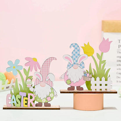 Ostern-Holzornament, Hallo Frühling, Dekoration für Zuhause, Haseneier, Hase, Karotte, Ostern, Partyzubehör, DIY-Handwerk, Geschenk für Kinder