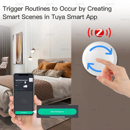 Neue Tuya ZigBee Smart Knob Schalter DIY Drahtlose Szene Taste Drehbare Dimmer Schalter Haushaltsgeräte Automatisierung Verknüpfung Remoter - NVTS Solutions