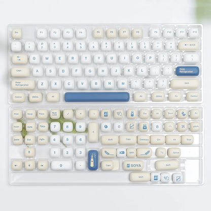 XDA Cherry OEM MOG Sojamilch-Tastenkappe PBT-Tastenkappen für Cherry Mx Switch Gaming mechanische Tastatur 68 75 82 98 104-Layout Custom