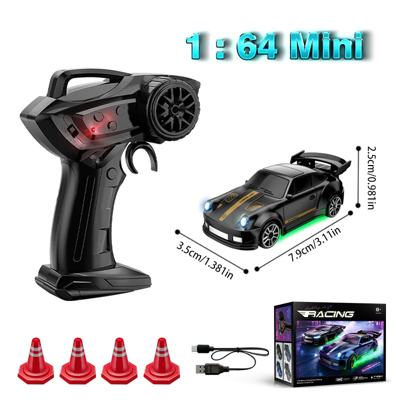 TOUCAN RC Drift Car 1:64 – Premium Sportwagen Design 4WD mit Gyro (RTR) - NVTS Solutions