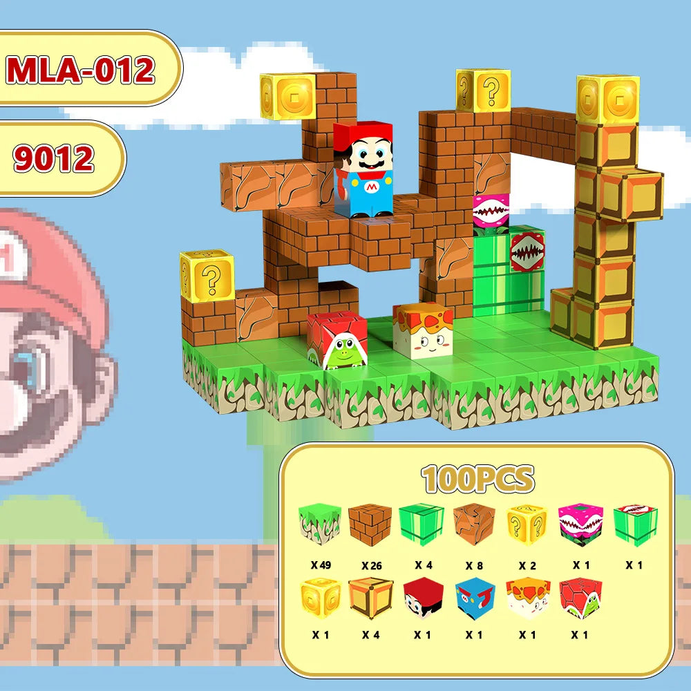 Magnetische Bausteine Mine World Cube Magnet World Set für Kid Age DIY Modell Kinder Stem Bestes Montessori Sinnesspielzeug