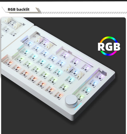 GMK70 Split-Typ, maßgeschneidertes mechanisches Gaming-Tastatur-Kit, Hot-Swap-fähige Dichtung, kundenspezifische ergonomische Tastatur, unterstützt QMK/VIA