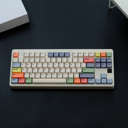 GMK Canvas Tastenkappen Dye Sub Keycap XDA PBT für mechanische Tastatur Gaming 75 % Farbe Tastenkappen Wooting Minimalismus Retro Custom DIY