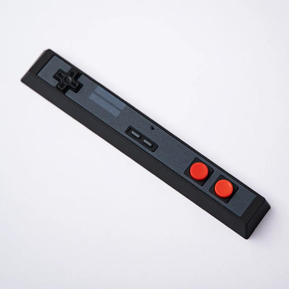 Retro-Gamepad-Tastenkappe, 6,25 u, Leertaste, Artisan-Tastenkappe, ABS-Material, für MX-Schalter für Gaming, mechanische Tastatur, Schwarz, Weiß