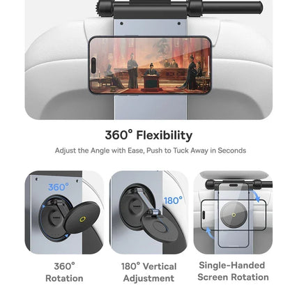 Baseus faltbares Auto-Rücksitz-Tablett, Laptop-Schreibtisch, Fahrzeug, Tisch, Kopfstützenhalterung, Auto-Tasse, Telefonhalter für Lebensmittel, Schreiben, Arbeiten, Kinder