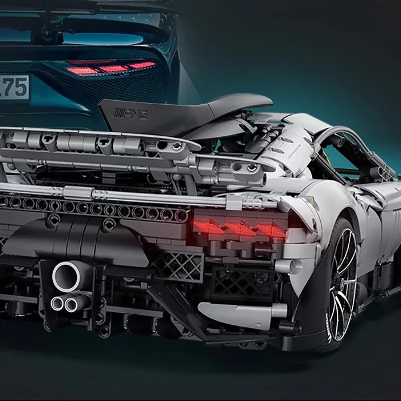 MOC Technik Supersportwagen 1:8 – 3295 Teile RC-Modell mit Motor (Komplettset) - NVTS Solutions