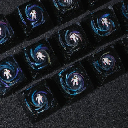 Artisan Keycap Astronaut Resin Key Caps Mechanische Tastaturkappen Personalisierte Keycaps Pc Gaming Zubehör Geschenke Koreanische Keycaps