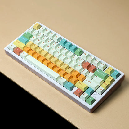 PBT Cherry Keycaps Candy House Deutsch Spanisch Französisch Koreanisch Russisch Keycap Dye Sub für mechanische Tastatur Gaming RS6 V75X