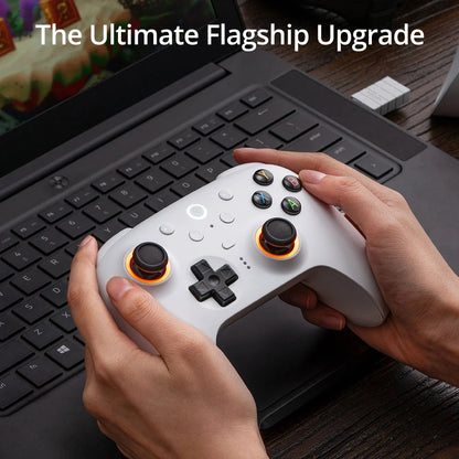 8BitDo Ultimate 2 Wireless Gaming Controller für PC und Android mit TMR-Joysticks, umschaltbaren Auslöser, Bewegungssteuerung, 8 Geschwindigkeiten