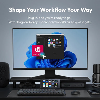 Ulanzi D200 Produktionskonsole und Studio-Controller für Gaming/Büro/Livestreaming/Content Creation Youtube Tiktok