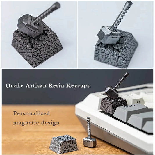 Personal isierte magnetische Design Beben handwerkliche Harz Tasten kappen DIY für mechanische Gaming-Tastatur 3D-Druck Kirsche MX-Schalter Tasten kappe