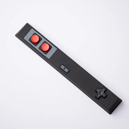 Retro-Gamepad-Tastenkappe, 6,25 u, Leertaste, Artisan-Tastenkappe, ABS-Material, für MX-Schalter für Gaming, mechanische Tastatur, Schwarz, Weiß