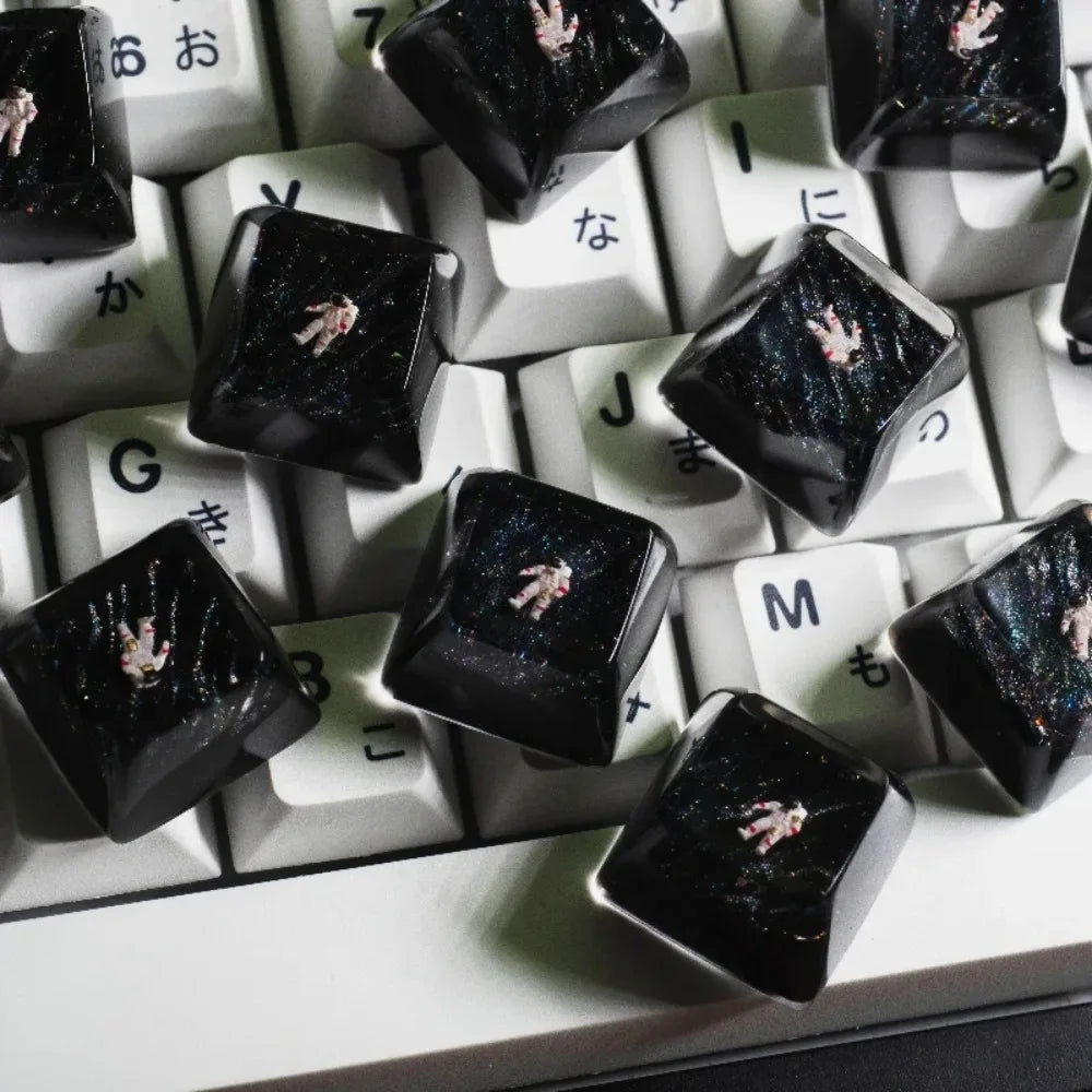 Artisan Keycap Astronaut Resin Key Caps Mechanische Tastaturkappen Personalisierte Keycaps Pc Gaming Zubehör Geschenke Koreanische Keycaps