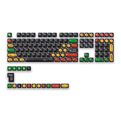 125-Tasten-MOG-Profil, fünf Seiten, Farbsublimation, PBT-Tastenkappen, individuell abgerundete, niedliche Tastenkappen für Cherry MX Switches Gaming-Tastatur