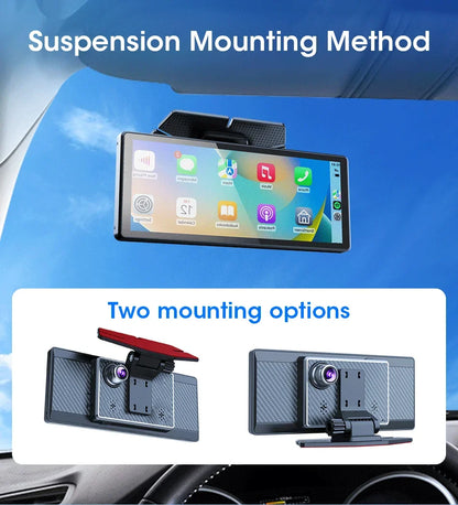 Carplay-Bildschirm für Auto, 8,1-Zoll-tragbarer Touchscreen-Autoradio mit Android Auto, 2,5 K Dashcam, Autoradio-Multimedia-Video-Player