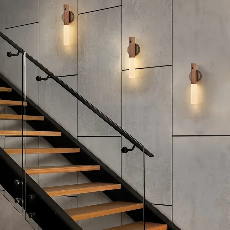Smart Motion Sensor Nachtlicht LED wiederaufladbare magnetische Wandleuchte tragbar für Flur Schlafzimmer Treppen Badezimmer Schränke Dekor