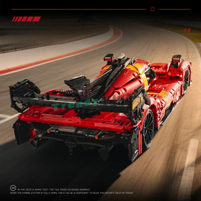 MOC 499P Le Mans Champion Rennwagen 1:8 – 3350 Teile Technik-Set (RC optional) - NVTS Solutions