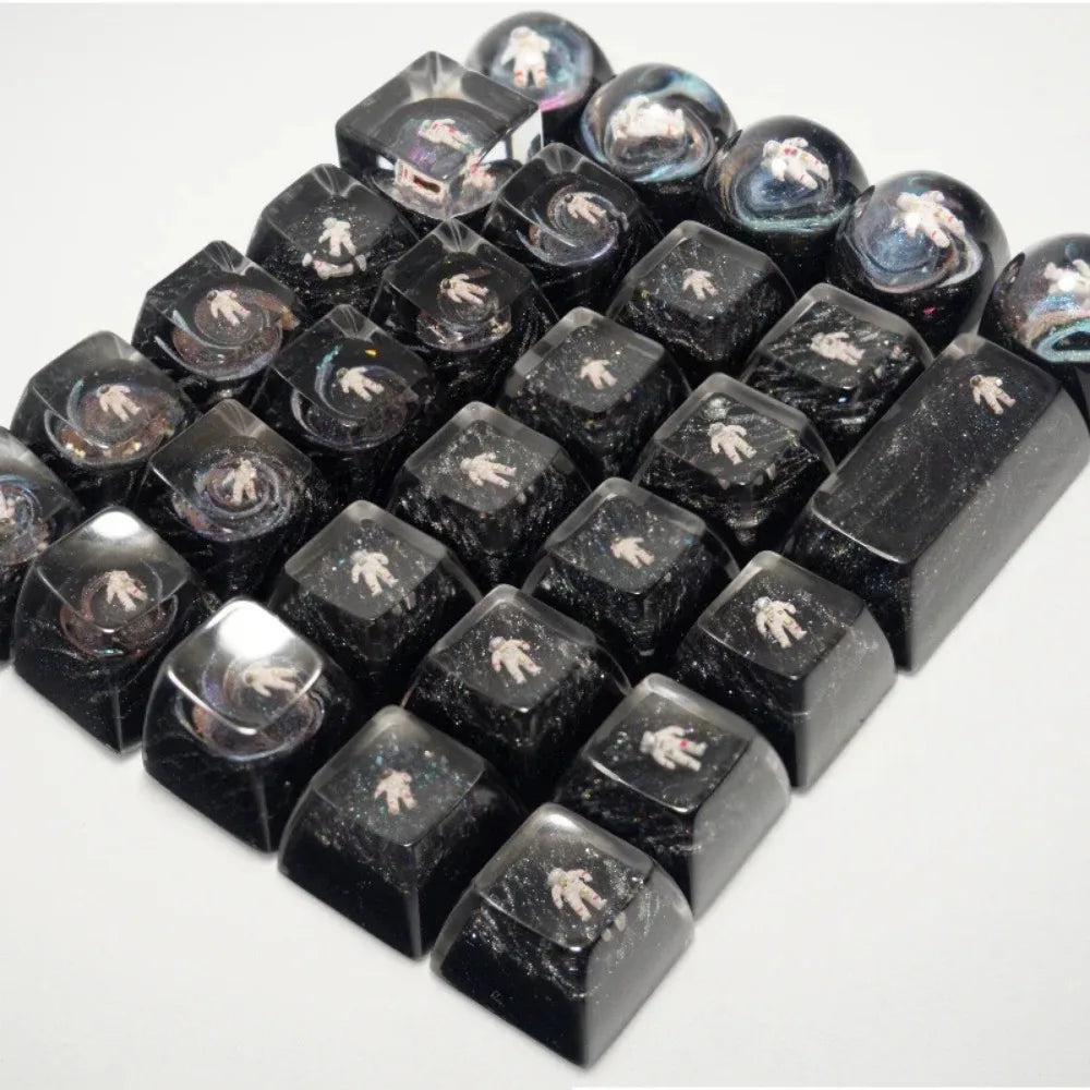 Artisan Keycap Astronaut Resin Key Caps Mechanische Tastaturkappen Personalisierte Keycaps Pc Gaming Zubehör Geschenke Koreanische Keycaps