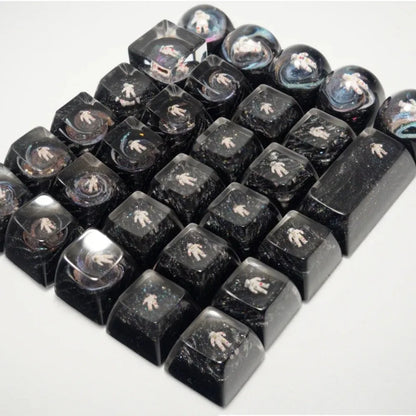 Artisan Keycap Astronaut Resin Key Caps Mechanische Tastaturkappen Personalisierte Keycaps Pc Gaming Zubehör Geschenke Koreanische Keycaps