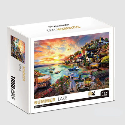 75*50 cm 1000 stücke Puzzle Schwierig Erwachsene Welt Berühmte Malerei Puzzle Landschaft Stress Relief Bildung Puzzle Spielzeug