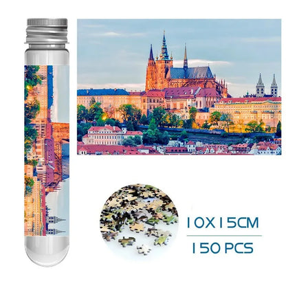MaxRenard Puzzle Mini Teile 150 Stück Reagenzglas Lernspielzeug Familienspiel Tragbares Freizeitspielzeug