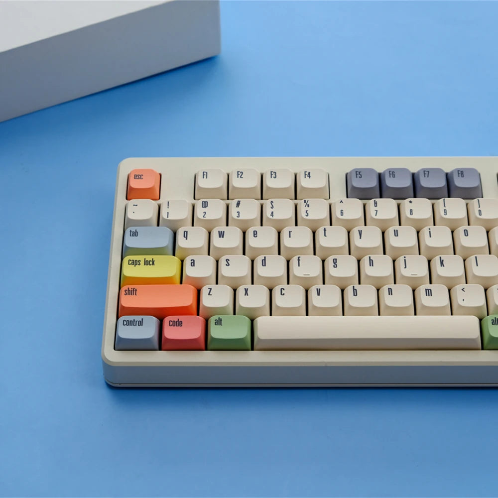 GMK Canvas Tastenkappen Dye Sub Keycap XDA PBT für mechanische Tastatur Gaming 75 % Farbe Tastenkappen Wooting Minimalismus Retro Custom DIY