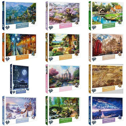 75 * 50 cm 1000 Teile Papierpuzzle für Erwachsene, schöne Heilung, hoher Schwierigkeitsgrad, Dekompressionspuzzle, Geburtstagsgeschenk, Lernspielzeug