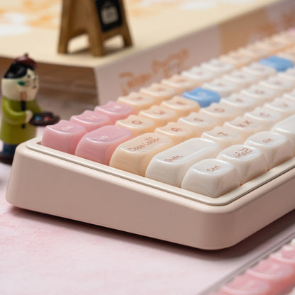 148 Tasten MAO Profil Pink Cat PBT Tastenkappen Zoll Dye Sub Tastenkappen für 61/87/104 Cherry MX Switch Gaming mechanische Tastatur