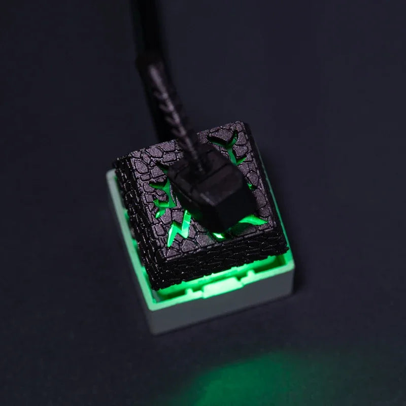 Personal isierte magnetische Design Beben handwerkliche Harz Tasten kappen DIY für mechanische Gaming-Tastatur 3D-Druck Kirsche MX-Schalter Tasten kappe