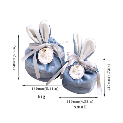 Ostern Karotte Kaninchen Taschen Niedlicher Hase Geschenkverpackung Samt Valentinstag Schokolade Süßigkeiten Taschen Hochzeit Party Schmuck Organizer