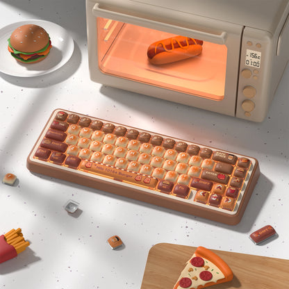 125-Tasten-MOG-Profil, fünf Seiten, Farbsublimation, PBT-Tastenkappen, individuell abgerundete, niedliche Tastenkappen für Cherry MX Switches Gaming-Tastatur