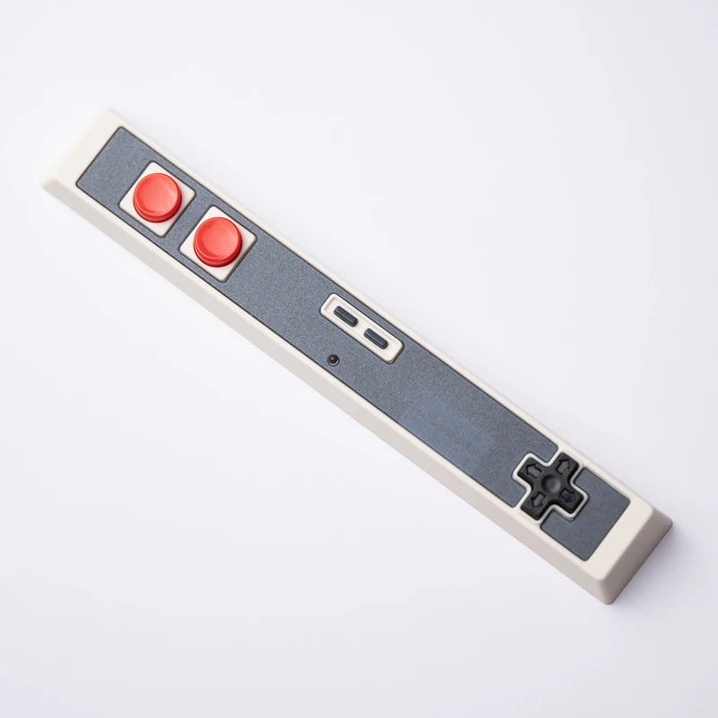 Retro-Gamepad-Tastenkappe, 6,25 u, Leertaste, Artisan-Tastenkappe, ABS-Material, für MX-Schalter für Gaming, mechanische Tastatur, Schwarz, Weiß