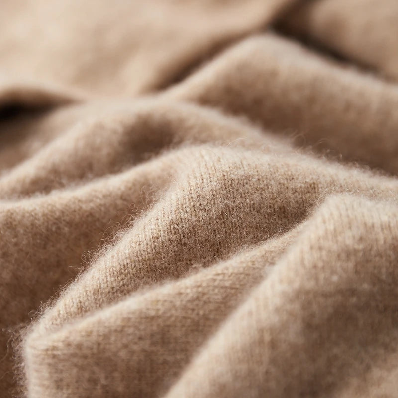 Herren-Pullover aus 100 % Merinowolle – Premium Strick-Hoodie für Herbst & Winter - NVTS Solutions