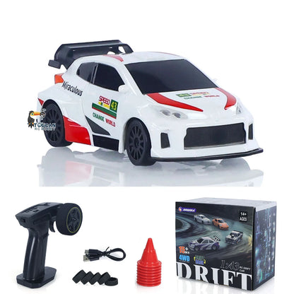 TOUCAN RC Drift Car 1:43 – 4WD Mini Rennwagen mit Lichtern (Gyro optional) - NVTS Solutions