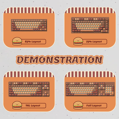 125-Tasten-MOG-Profil, fünf Seiten, Farbsublimation, PBT-Tastenkappen, individuell abgerundete, niedliche Tastenkappen für Cherry MX Switches Gaming-Tastatur