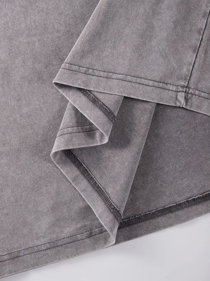 Oversize Vintage T-Shirt | "acid-wash" Baumwolle mit Dackel-Motiv | Statement Piece - NVTS Solutions