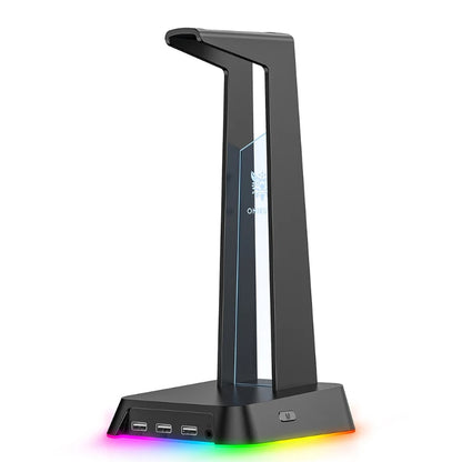 1Set Universal Headset Halter Kopf-montiert Tragbare für Desktop Tisch Spiel Kopfhörer mit 3,5mm AUX und 3 USB Ports