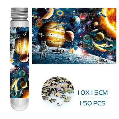 MaxRenard Puzzle Mini Teile 150 Stück Reagenzglas Lernspielzeug Familienspiel Tragbares Freizeitspielzeug