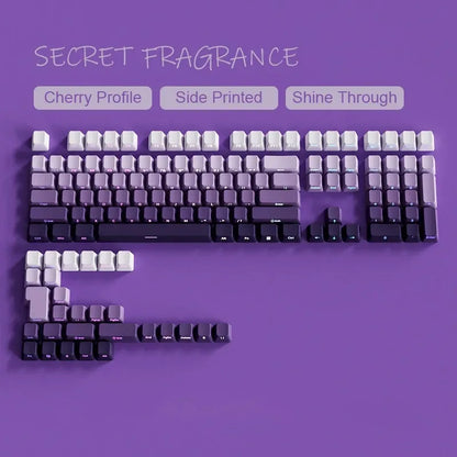 Gradient Keycap Set PBT Double Shot Side Print Shine Through Backlit OEM Keycaps für MX Switch Gaming mechanische Tastatur
