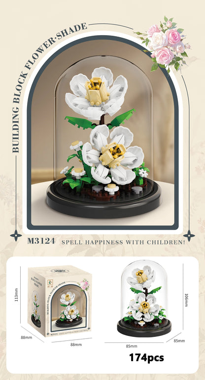 Klemmbaustein Blumen