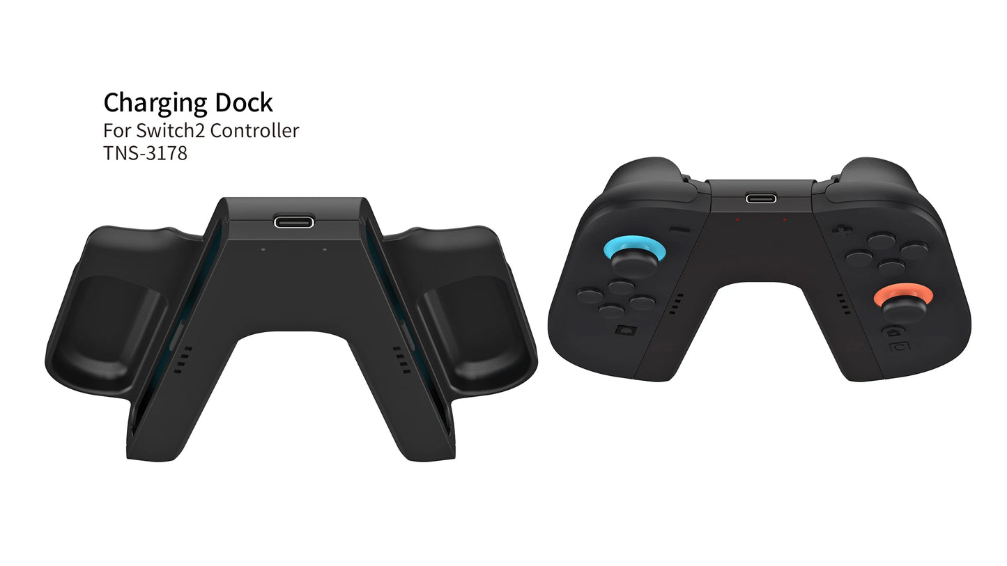 Ladegriff für NS Switch 2 Joy-Con Controller, tragbarer Griff, Ladestation für NS Switch 2 Gaming-Zubehör