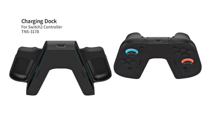 Ladegriff für NS Switch 2 Joy-Con Controller, tragbarer Griff, Ladestation für NS Switch 2 Gaming-Zubehör
