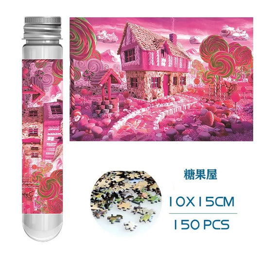 Mini-Puzzle 150 stücke Reagenzglas Puzzle Dekomprimieren Spielzeug pädagogisches Familien spiel