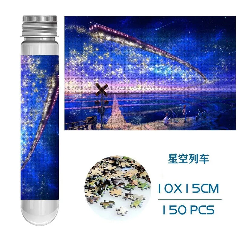 Mini-Puzzle 150 stücke Reagenzglas Puzzle Dekomprimieren Spielzeug pädagogisches Familien spiel