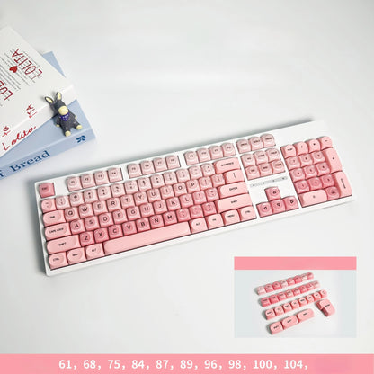 Crystal Foundation Tastenkappen Tastatur HOA Profil Tastenkappen Benutzerdefinierte mechanische Gaming-Tastatur Tastenkappen-Set für Büro-Tastenkappe PBT