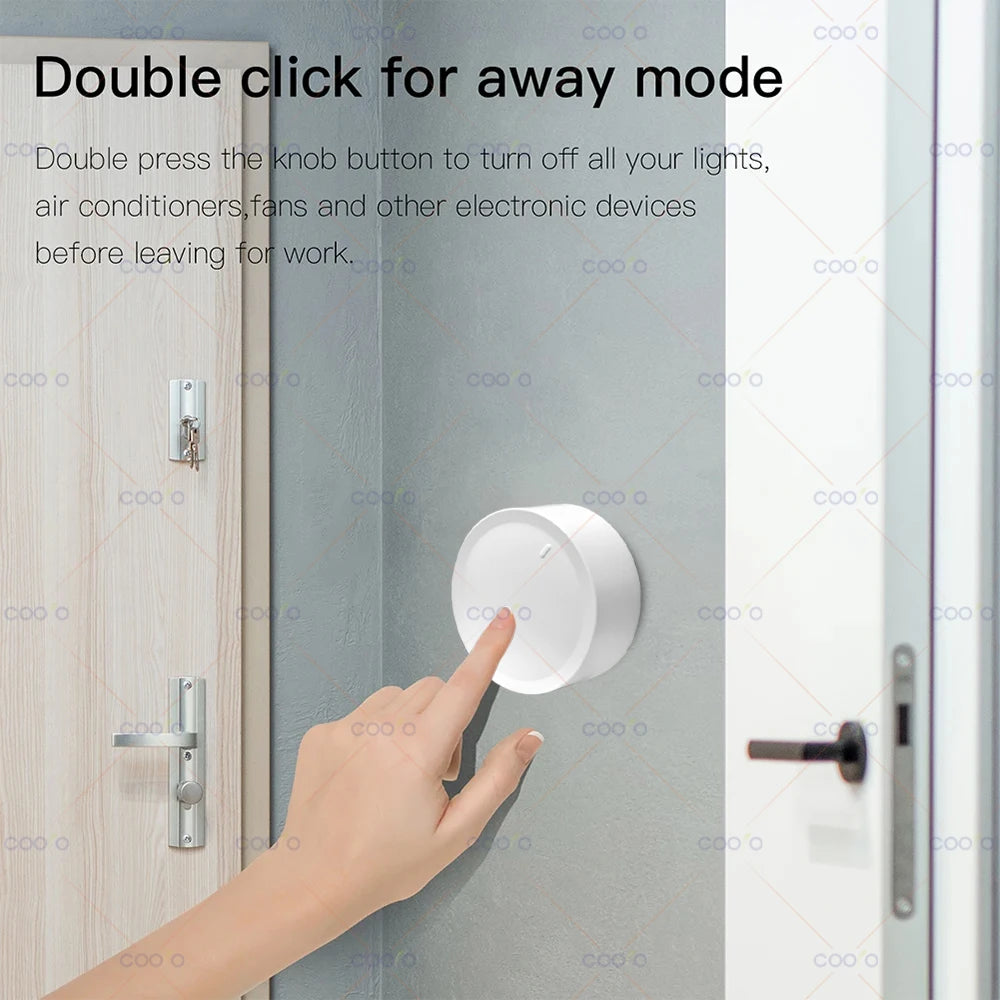 Neue Tuya ZigBee Smart Knob Schalter DIY Drahtlose Szene Taste Drehbare Dimmer Schalter Haushaltsgeräte Automatisierung Verknüpfung Remoter - NVTS Solutions