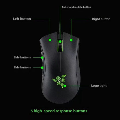 Razer Deathadder Viper Standard Edition 6400 Kabelgebundene Gaming-Maus Neue E-Sports LOL