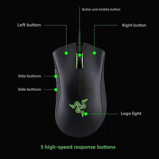 Razer Deathadder Viper Standard Edition 6400 Kabelgebundene Gaming-Maus Neue E-Sports LOL