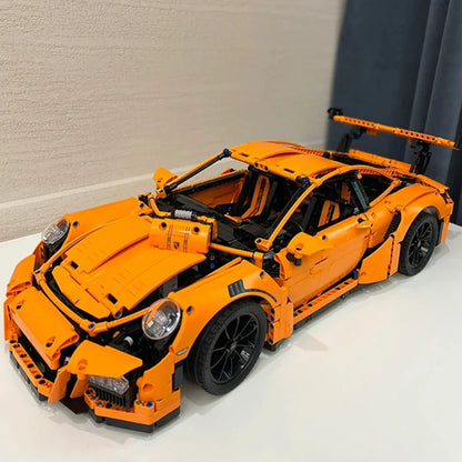 MOC Technik Supersportwagen GT3 RS-Stil  – 2704 Teile Modellauto - NVTS Solutions